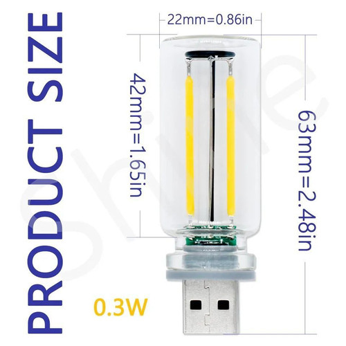 چراغ usb ماشین. چراغ خواب. یو اس بی